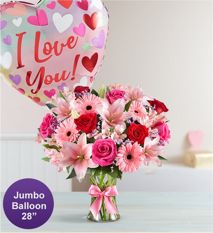 Fields of Europe® Romance with Jumbo Love Balloon