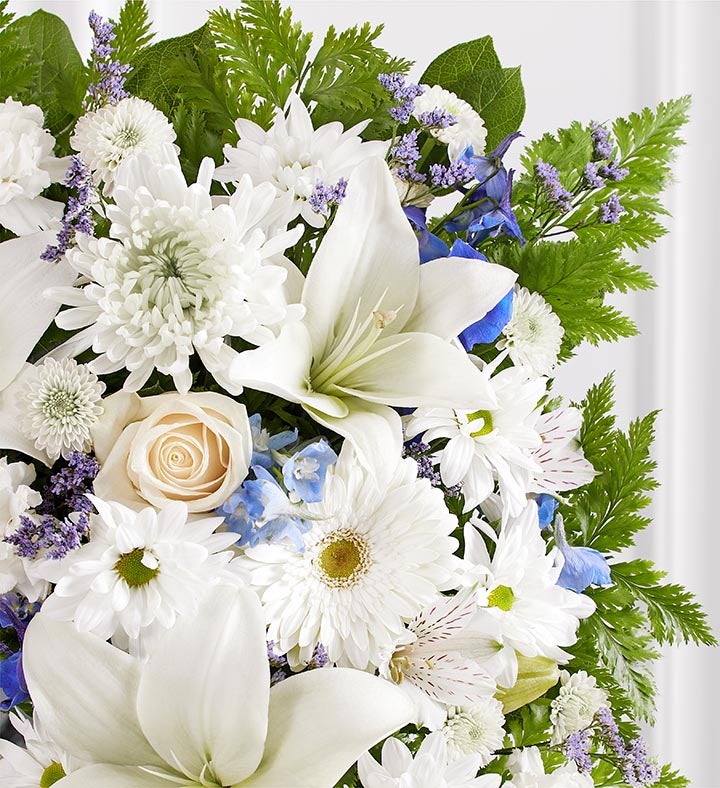 Sentimental Solace Wreath™ - Blue & White