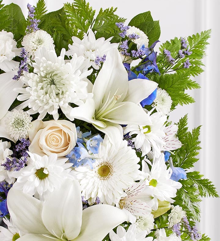 Sentimental Solace Wreath™   Blue & White