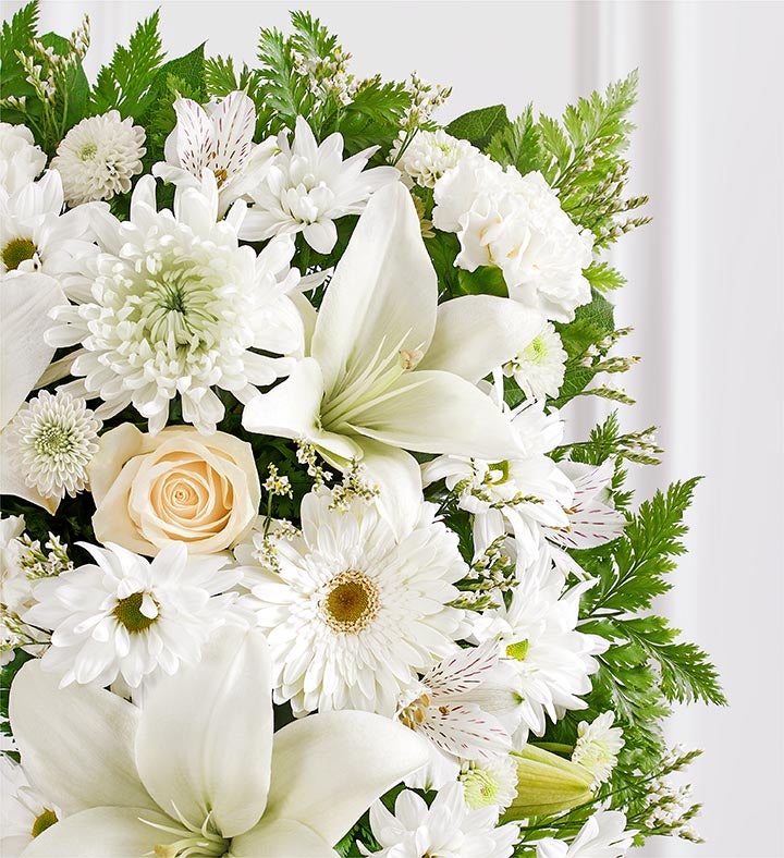 Sentimental Solace Wreath™   All White