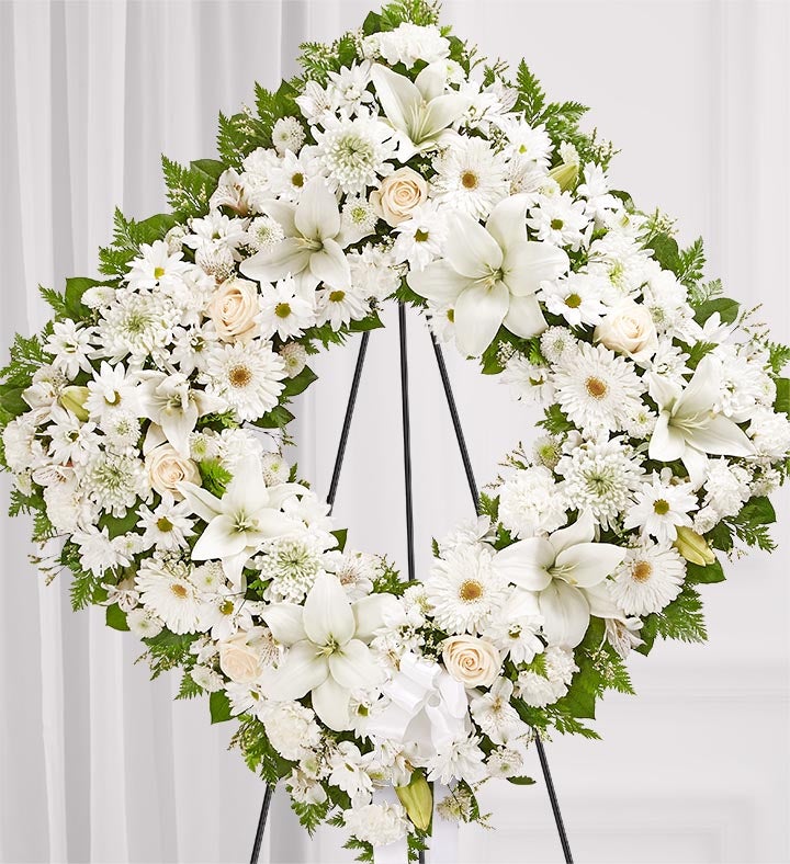 Sentimental Solace Wreath™ - All White