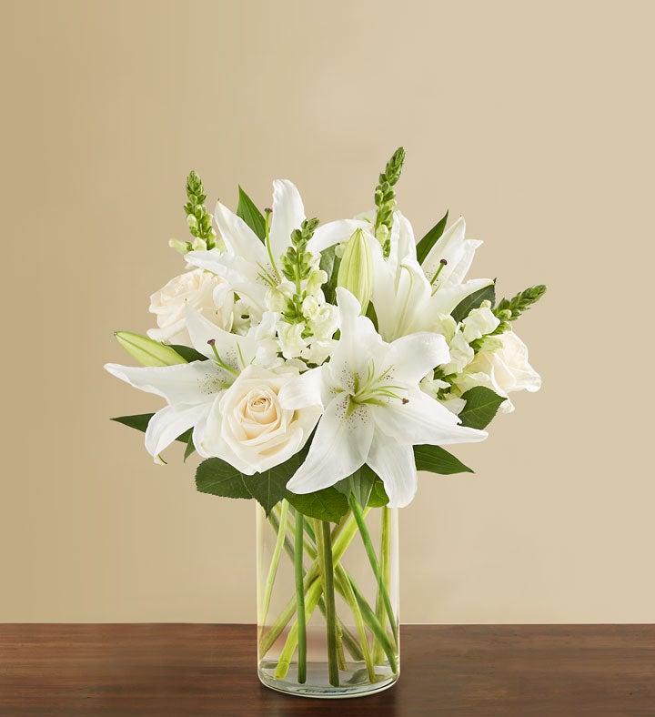 Classic All White Arrangement™ for Sympathy