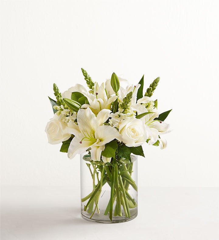 Classic All White Arrangement™ for Sympathy