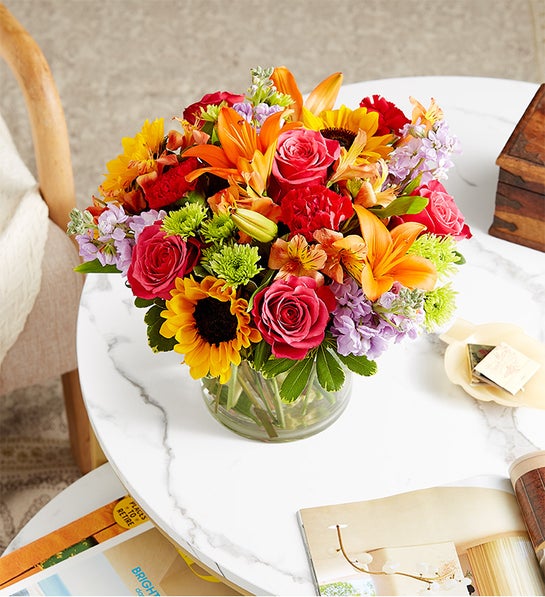 Bouquet de fleurs colorées