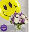 Lovely Lavender Medley™ with Jumbo Smile Balloon