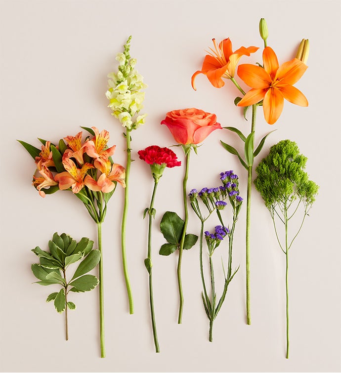 Vibrant Floral Medley™ with Happy Birthday LED Pick