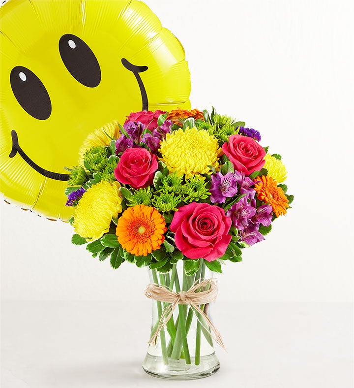 Fields of Europe® Celebration with Jumbo Smile Balloon