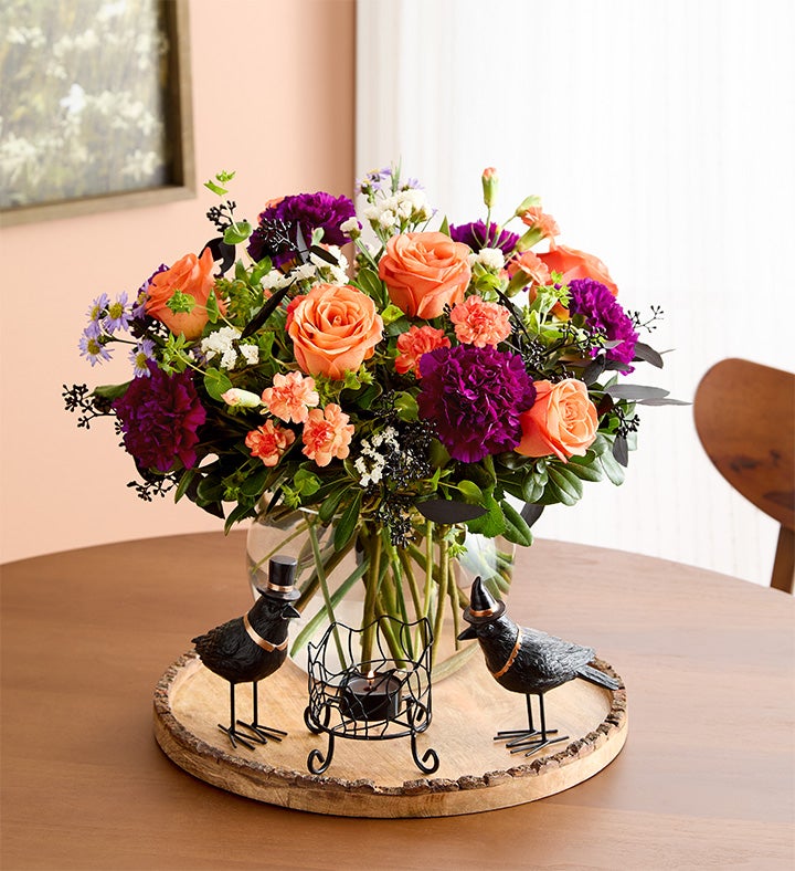 鮎タモ Halloween Delight™ Bouquet | Spooky Halloween Roses