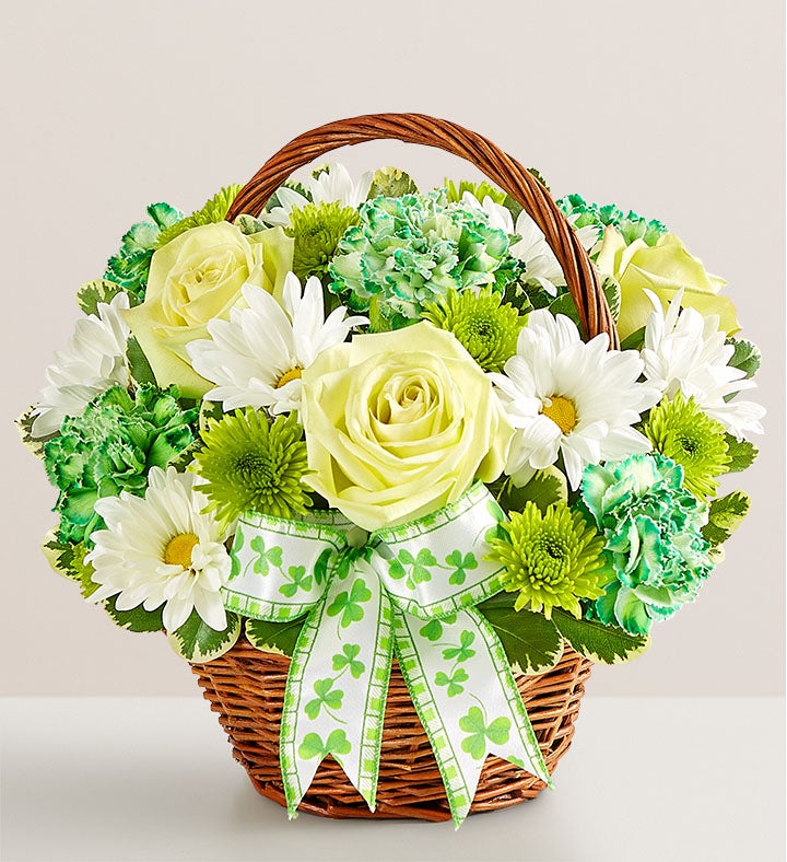 St. Patrick's Day Flower Basket