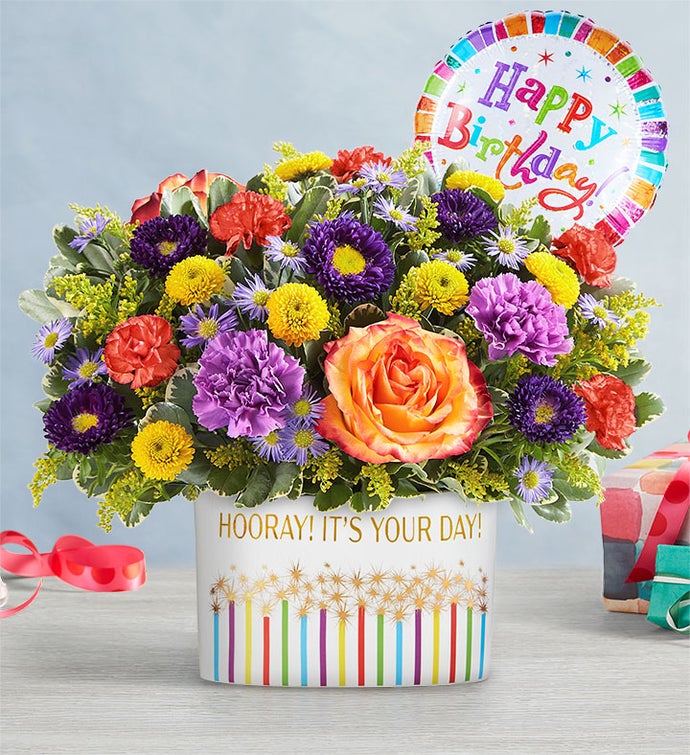 Hooray! It's Your Day!™ Bouquet | Birthday Flower Bouquet Delivery