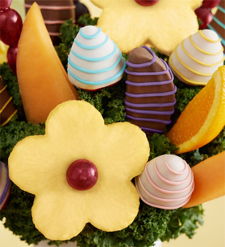 フルーツハーモニー✨華やかなフィナーレ【グレングラッサ1986 OB19】 Rainbow Delight ™ Bouquet | FruitBouquets.com