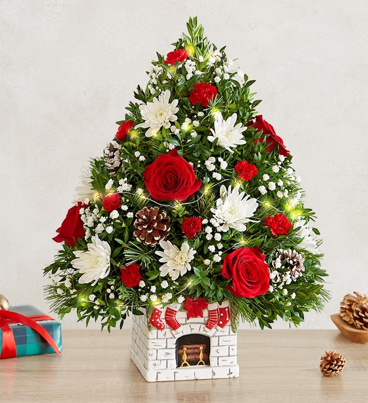 Holiday Flower Tree® Merry Mantel