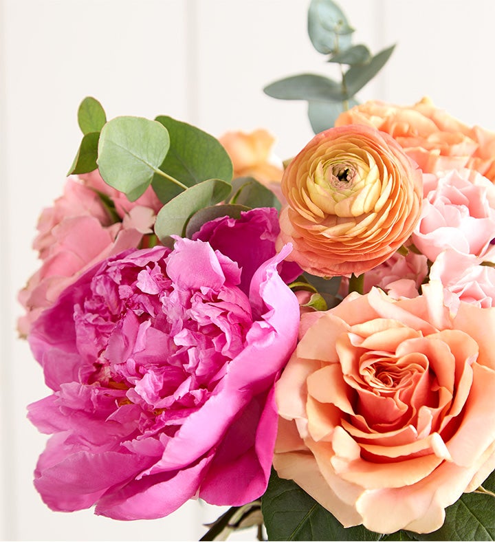 Stunning Sunset Peony Mixed Bouquet