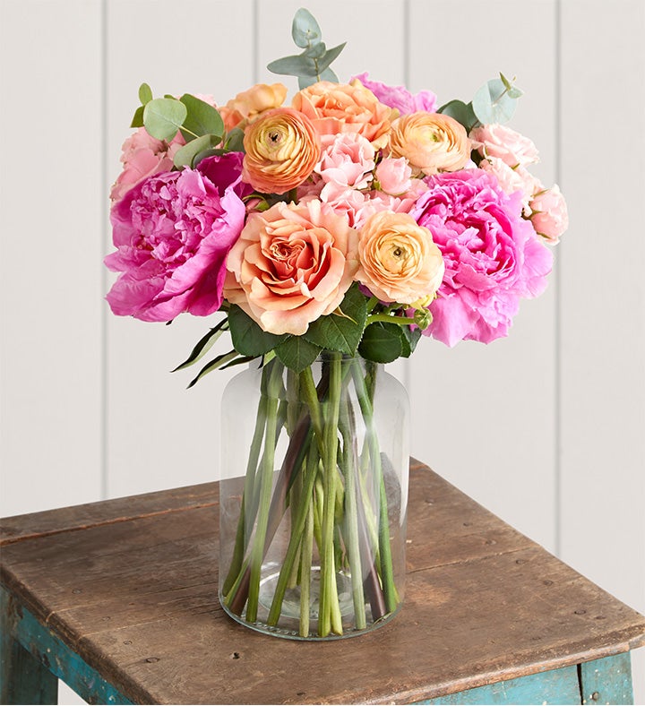 Stunning Sunset Peony Mixed Bouquet