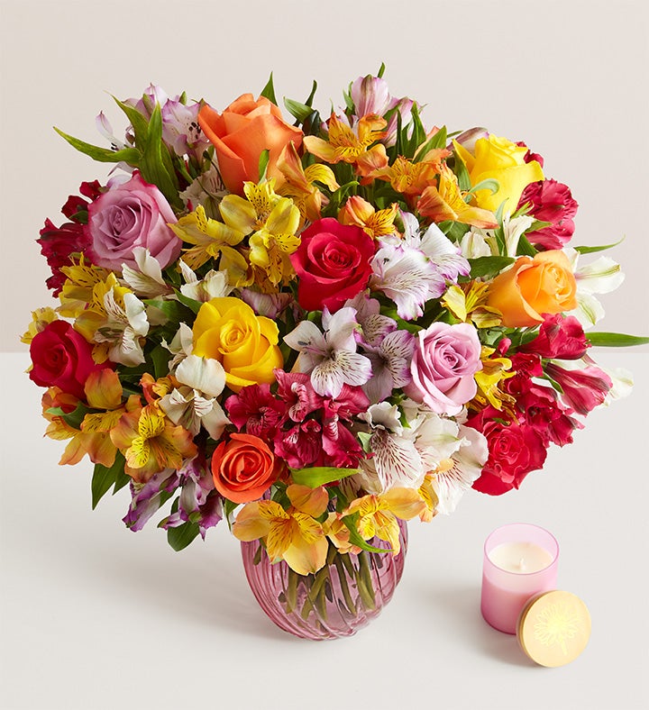 Assorted Roses & Peruvian Lilies