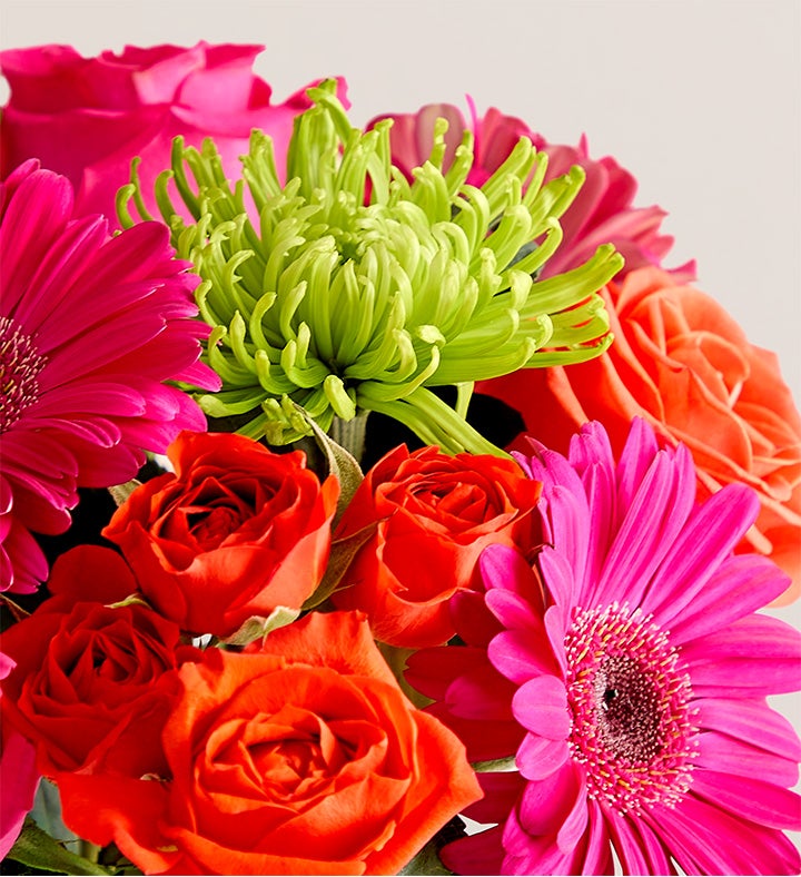 Vibrant Blooms Bouquet with The Future is Yours Vase