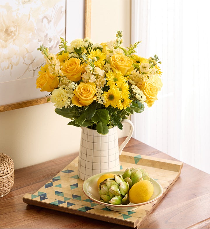 Sunshine Radiance™ Bouquet | Bright Yellow Blooms | 1800Flowers