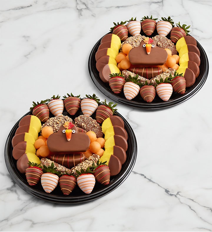 Thanksgiving Dipped Fruit Platter