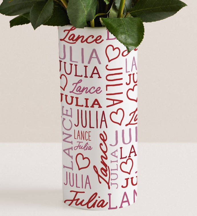 Personalized Vase Love & Romance
