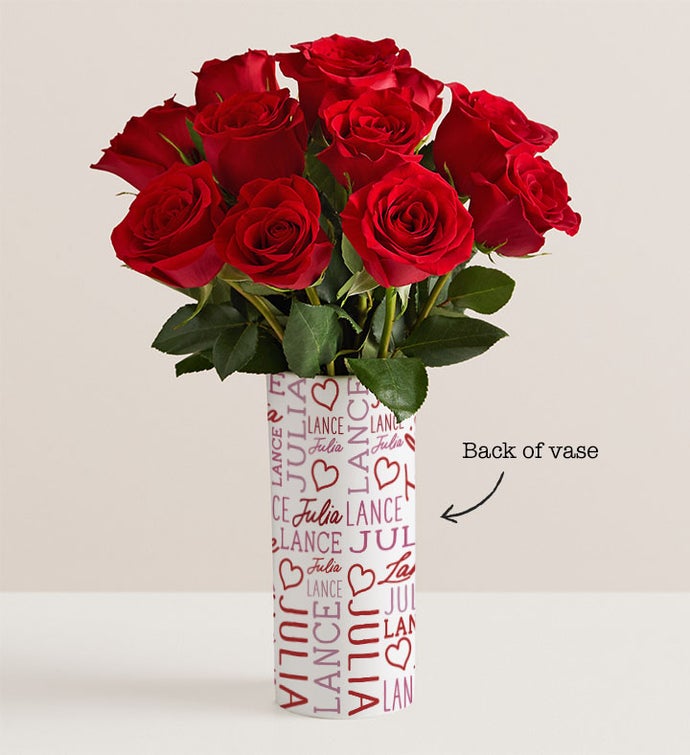 Personalized Vase Love & Romance