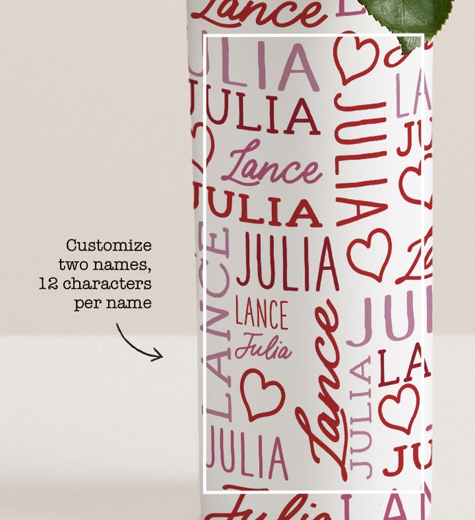 Personalized Vase Love & Romance