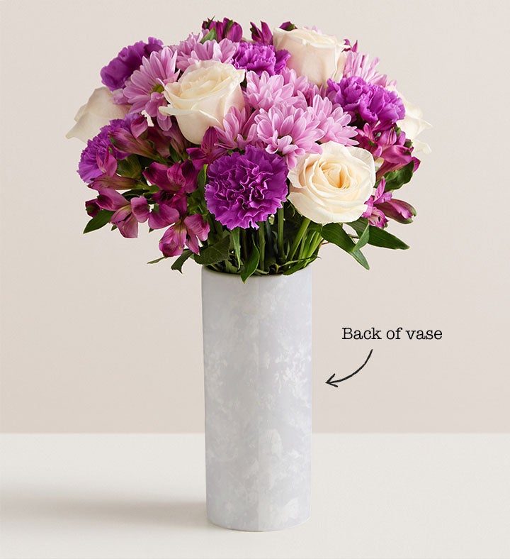 Beautiful Memories Bouquet with Personalized Vase