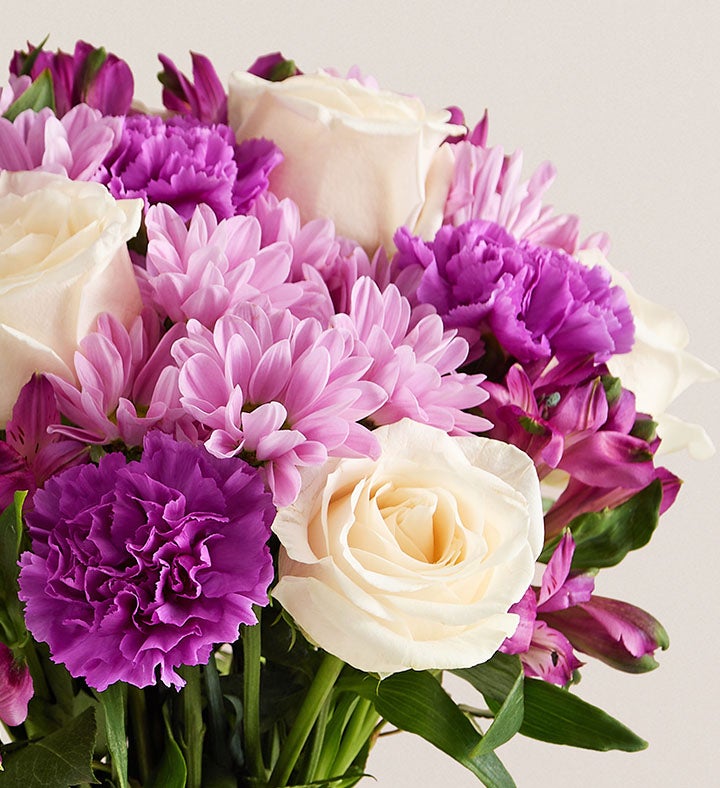 Beautiful Memories Bouquet with Personalized Vase