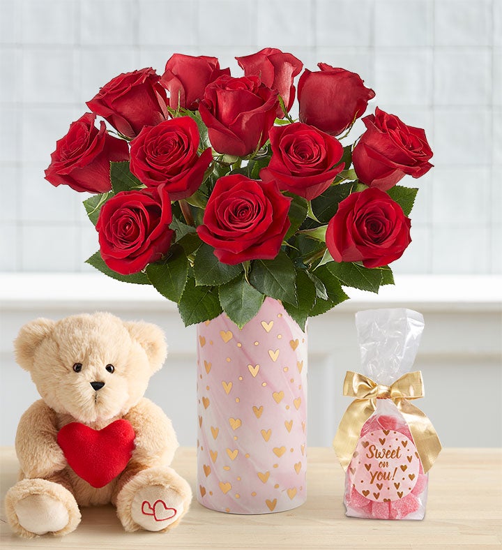 Full of Love Red Roses, 12 Stems