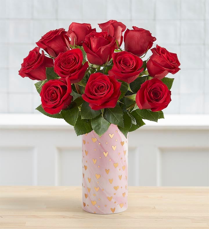 Full of Love Red Roses, 12 Stems