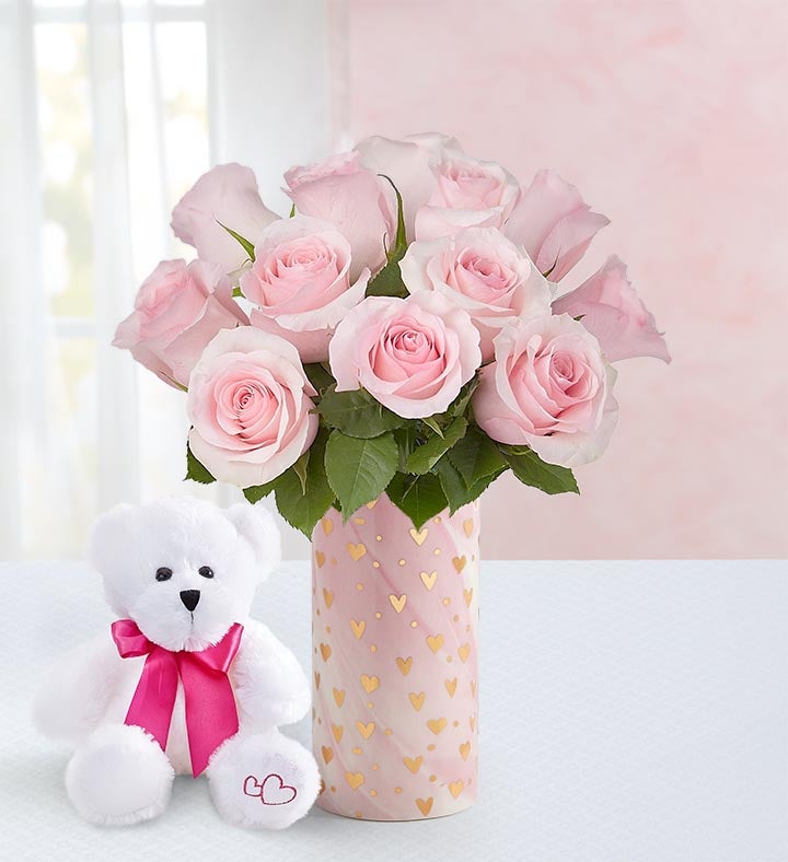 Precious Pink Roses, 12 Stems