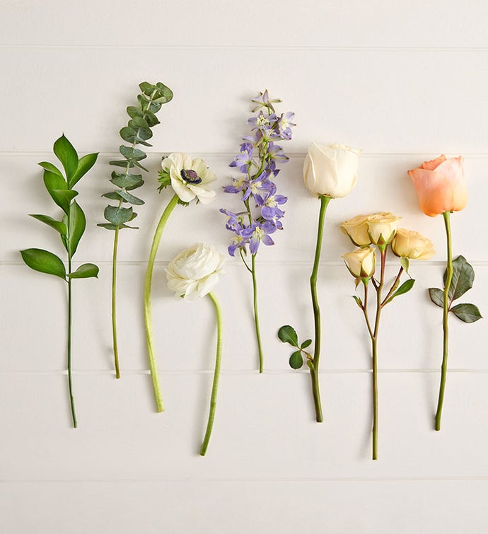 Peach Blossom Garden Rose Bouquet