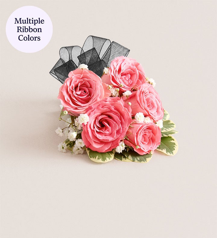 Pink Spray Rose Corsage