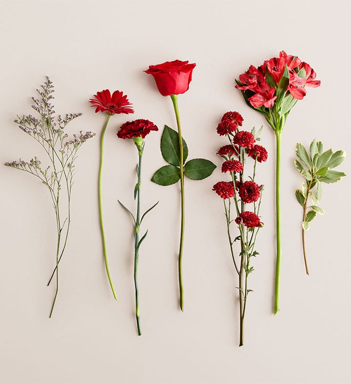 Prom Bouquet and Boutonniere - Red and Burgundy