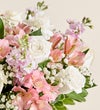 Elegant Blush™ Bouquet with Happy Birthday Balloon Bouquet