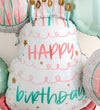 Elegant Blush™ Bouquet with Happy Birthday Balloon Bouquet