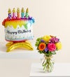 Fields of Europe® Celebration with Birthday Cake Balloon