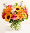 Floral Embrace™ with Number 50 Balloons