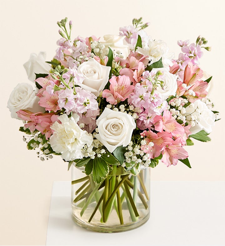 Sweet Baby Girl™ Arrangement with Hello Baby Balloon Bouquet