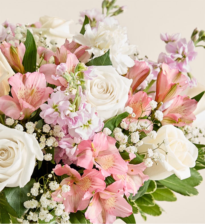 Sweet Baby Girl™ Arrangement with Hello Baby Balloon Bouquet