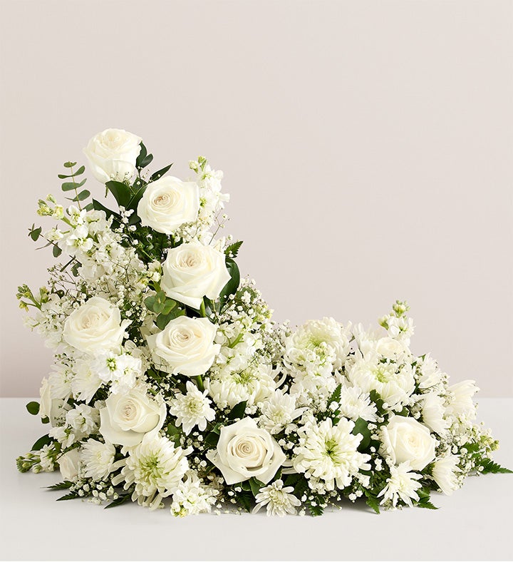 Cremation Wreath- All White
