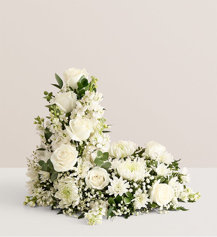 Cremation Wreath- All White