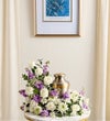 Cremation Wreath- Lavender and White