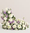 Cremation Wreath- Lavender and White