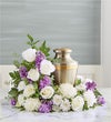 Cremation Wreath- Lavender and White
