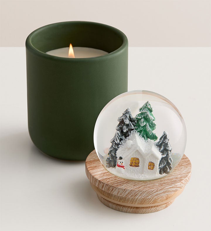 Winter Wonderland Snow Globe Candle