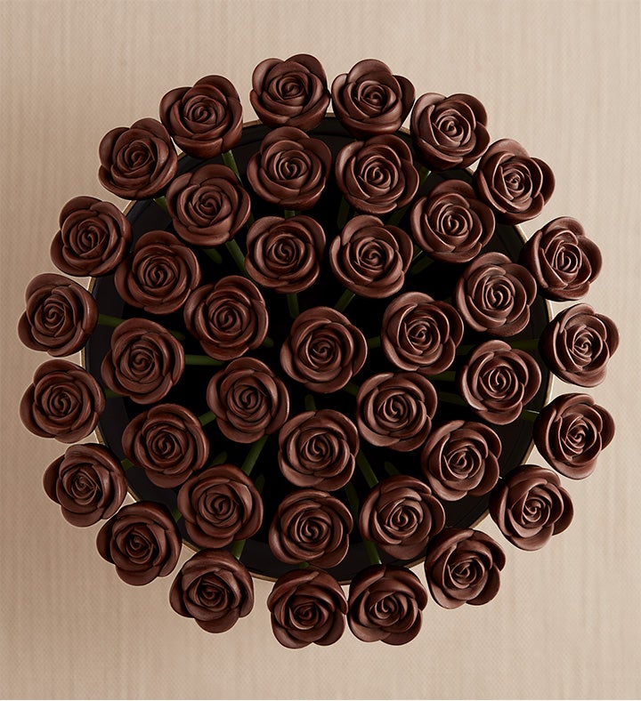 Fleur De Chocolate® Belgian Dark Chocolate Roses
