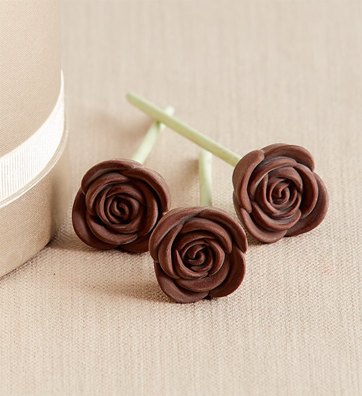 Fleur De Chocolate® Belgian Dark Chocolate Roses