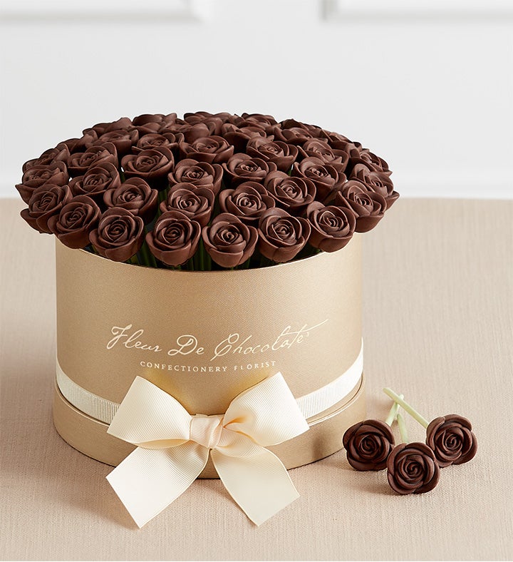 Fleur De Chocolate® Belgian Dark Chocolate Roses