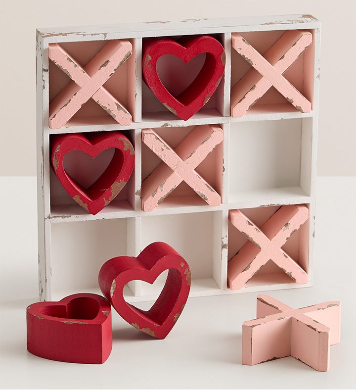 Valentine’s Love Match Tic Tac Toe Set