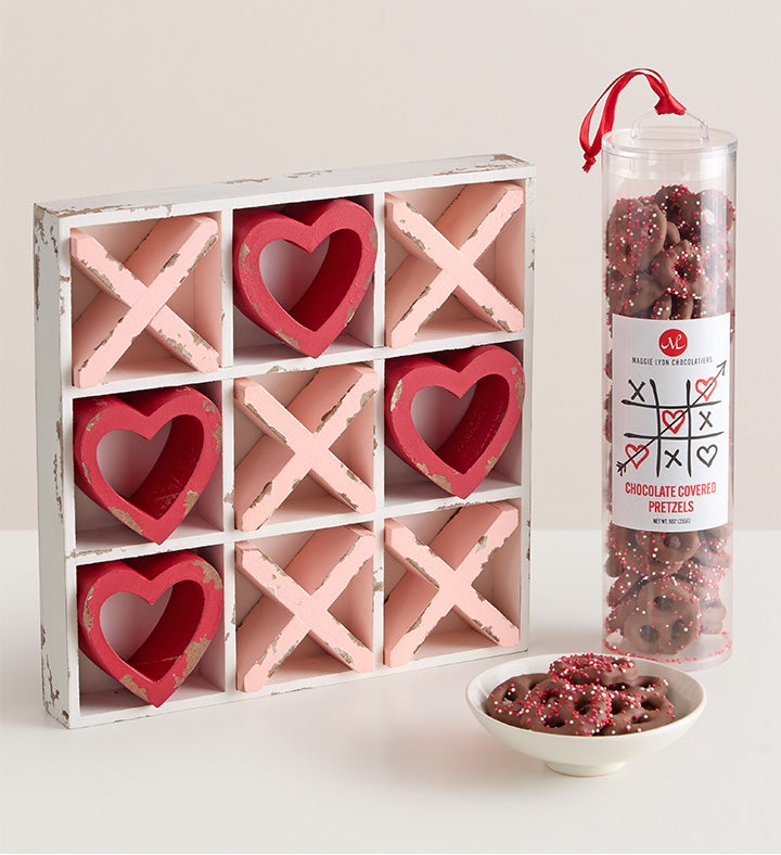 Valentine’s Love Match Tic Tac Toe Set